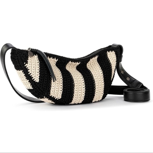 The Sak Tess Sling Purse Striped Crossbody Bag For Everyday & Travel NWT - Picture 4 of 6